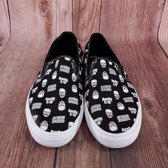 Chalk Line Apparel Mens Size 11 Slip On Low WWE Stone Cold Steve Austin 3:16 - Picture 4 of 15